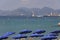 Parasols at Cannes in France