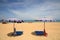 Parasols on sandy beach in Phuket