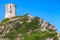 Parata tower. Ancient Genoese tower, Corsica