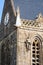 Paratrooper dummy hung from the steeple of the church in Sainte-Mere-Eglise, Normandy