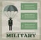 Paratrooper military infographics background.