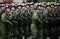 Paratroopers of the 331st Guards Parachute Regiment of Kostroma during the dress rehearsal of the parade on Red Square.