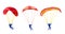 Paratroopers descending with parachutes set. Paraglide and parachute jumping characters on white, paragliders and