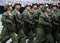 Paratroopers of the Kostroma 331st guards parachute regiment during the parade on red square in honor of Victory Day