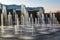 Parc Andre Citroen water jets fountain in Paris