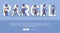 Parcel Conceptual Web Banner with Cartoon Postman
