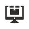 Parcel online monitoring icon