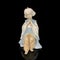 Parcel statuette of a young girl. porcelain antique girl figurine