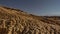 Parched desert landscape in Bardenas Reales, Navarre, Spain