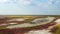 Parched Lake Steppe Landscape