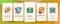 Parchment Onboarding Icons Set Vector