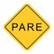 Pare road sign