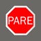 Pare. Road signs.