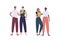 Parent with child in baby carrier. Vector flat people illustration set. Group of homosexual family with kid. Couple of lgbt men