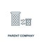 Parent Company icon outline style. Thin line creative Parent Company icon for logo, graphic design and more