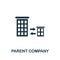 Parent Company icon symbol. Creative sign from investment icons collection. Filled flat Parent Company icon for computer and