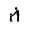 parent holding a child\\\'s hand icon. Element of children illustration. Premium quality graphic design icon. Signs and symbols