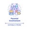 Parental involvement concept icon