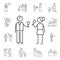 Parents, celebrating, drinks icon. Family life icons universal set for web and mobile