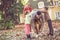 Parents have play with children. Father walking under hand.