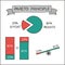 Pareto principle, vector infographic