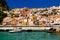 Parga city greek tourist resort in preveza perfecture greece
