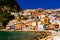 Parga city greek tourist resort in preveza perfecture greece