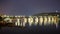 Pargue charles bridge and prague castle by night reflections river