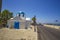 PARIKIA - GREECE, JUNE 2017: Typical orthodox church in Parikia village. Paros island, Cyclades, Greece