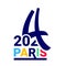 Paris 2024 Olympics. Logo for the Olympics. Vector illustration