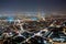 Paris Aerial View Cityscape at Night in France