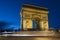 Paris, Arc de Triomphe by night