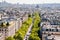 Paris. Avenue de Friedland. View from Arc de Triomphe in Paris. France