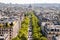 Paris. Avenue de Friedland. View from Arc de Triomphe in Paris. France