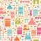 Paris background. Pattern