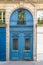 Paris, blue wooden door