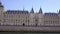 Paris City Palace called Palais-de-la-cite with Palace of Justice