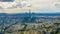 Paris cityscape, amazing view of famous Eiffel Tower and buildings, sightseeing