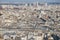 Paris cityscape from high viewpoint