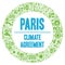 Paris climate agreement symbol