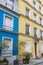 Paris, colorful houses rue Cremieux