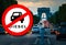Paris Diesel driving ban - Diesel car Prohibition sign