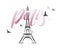 Paris and Eiffel tower logo design