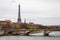 Paris Eiffel Tower and Pont des Invalides