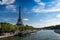 Paris - The Eiffel Tower seen from the banks of the Seine