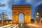 Paris, Famous Arc de Triumph at evening , France