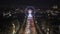 Paris ferris wheel at night