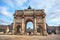 Paris, France - 16.01.2019: Arc de Triomphe du Carrousel: triumphal arch located between the Tuileries and the the Louvre