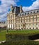 Paris / France - April 04 2019: In wonderful Tuileries garden of Louvre in spring