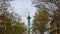 Paris / France - April 6, 2019: View of the July Column Colonne de Juillet among spring trees in Paris